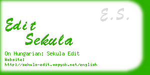 edit sekula business card